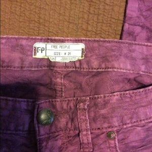 Free People Jeans - Free People Purple Jeans Free People Jeans - Free People Purple Jeans